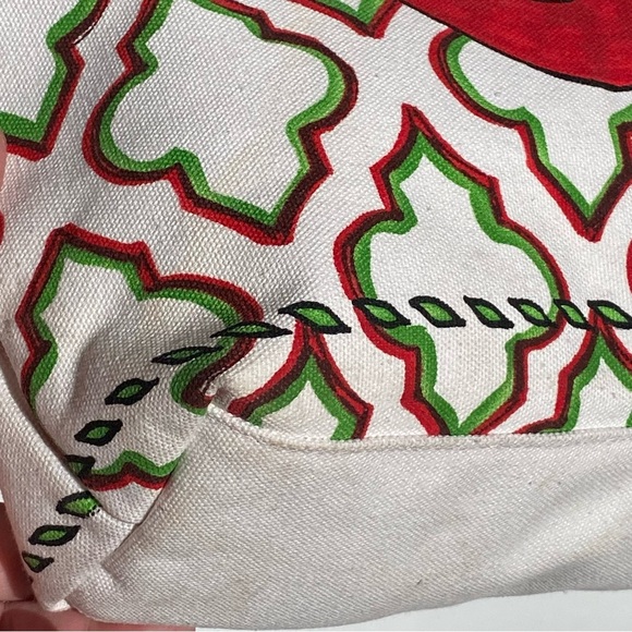 BRIGHTON Joy Christmas Themed Canvas tote Bag - Picture 4 of 12